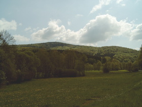 im Riedbachtal, im Hintergrund der Roßkopf