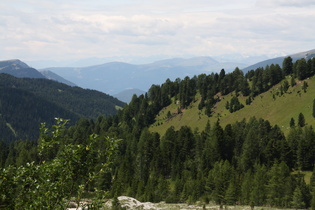 Grödnertal, im Hintergrund der Alpenhauptkamm