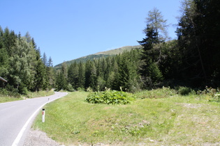 Katschberghöhe, Südrampe, im Hintergrund der Aineck