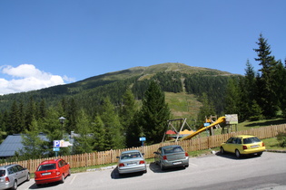 Dach der Etappe: Katschberghöhe, Ort; Blick auf den Aineck