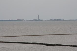 Zoom auf Norderney (Mitte mit Leuchtturm)