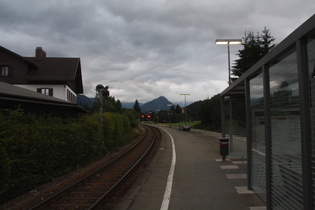 Bahnhof Fischen im Allgäu, Blick nach Süden
