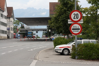 kontrollierter Grenzübergang Österreich ⇔ Liechtenstein