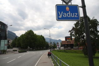 Vaduz, nördliche Ortseinfahrt