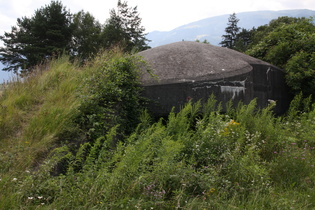 der Bunker aus der Nähe betrachtet
