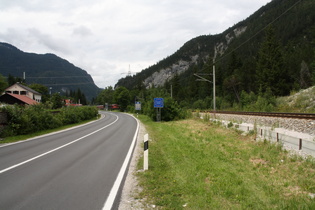 der Scharnitzpass, österreichisch-deutscher Grenzübergang