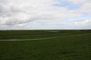 bei Reitlanderzoll,Blick über das Seefelder Watt Richtung Wilhelmshaven