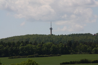 Zoom auf den Gaußturm im Dransfelder Stadtwald