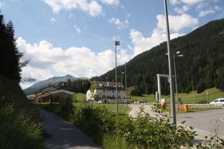 ehemalige Grenzstation an der Reschenstraße, Blick nach Italien