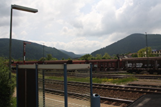 Blick vom Bahnhof Oker über das Okertal
