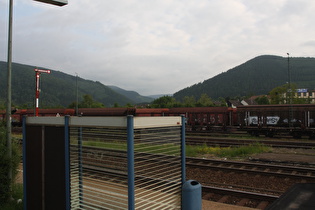 Blick vom Bahnhof Oker über das Okertal
