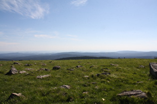 Blick vom Gipfel nach Südwesten