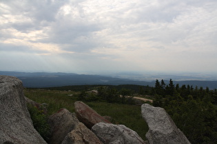 Blick vom Gipfelbereich nach Nordwesten