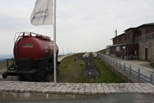 Blick über den Bahnhof Brocken nach Norden