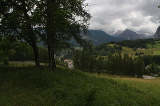 Blick über Cortina d'Ampezzo Richtung Dolomiti d'Ampezzo