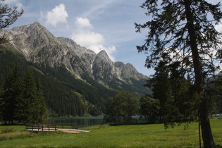 Antholzer See mit Abfluss (Antholzerbach)