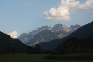 Blick aus dem Iseltal auf die Lienzer Dolomiten