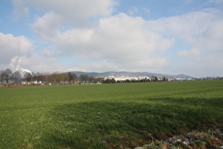 Blick von Allersheim zum Burgberg