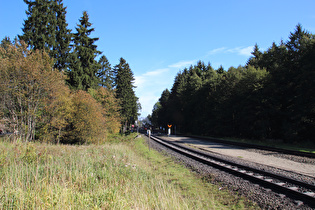 Blick nach Osten zum Bahnhof Drei Annen Hohne