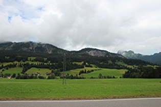 weiter östlich, Blick auf die Tannheimer Berge
