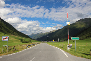 unteres Ende der Silvretta-Hochalpenstraße im Paznauntal