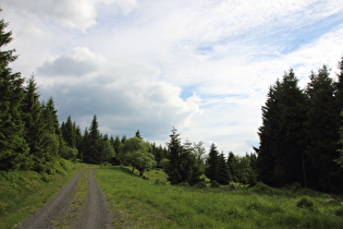 auf dem Oberen Bruchbergweg, Blick nach Südwesten …