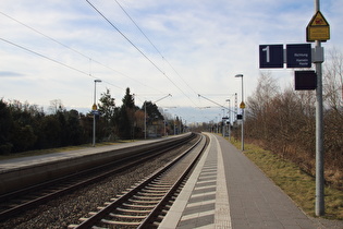 Bahnhof Hannover-Bornum, Blick nach Süden …