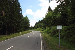 L504 zwischen Altenau und Torfhaus auf 700 m ü.NHN