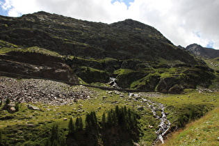 im Bereich der Malga del'Alpe, ein Zufluss zum Torrente del'Alpe
