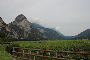 Blick talaufwärts zum Monte Garzolet …