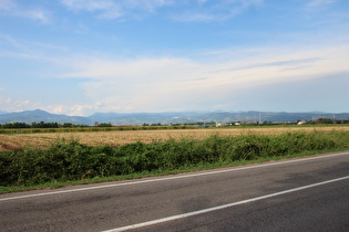 westlich von Verona, Blick über die Lessinia auf die Piccole Dolomiti