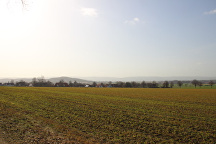 Benther Berg, Westhang, Blick über Everloh auf Gehrdener Berg und Deister am Horizont
