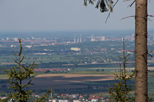 Zoom auf das Heizkraftwerk Linden und das Anzeiger-Hochhaus