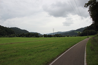 im Kinzigtal zwischen Wolfach und Hausach, Blick talabwärts