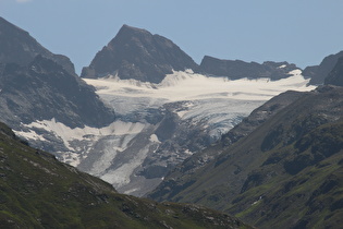 Zoom auf Kleiner Piz Buin und Ochsentaler Gletscher