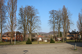 Blick vom Bahnhof über Stadtoldendorf nach Nordosten