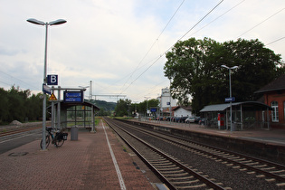 Tourende in Kirchohsen am „Bahnhof Emmerthal“