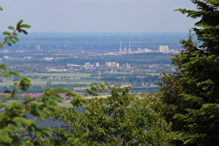 Zoom auf Heizkraftwerk Linden und Ihme-Zentrum in Hannover