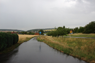 Regen in Hämbach, Blick nach Norden