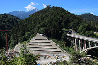 Baustelle Brennerbasistunnel, Bergiselschanze und Brenner Autobahn