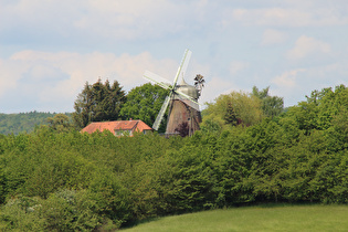 Zoom auf die Stroiter Mühle, eine Galerieholländermühle