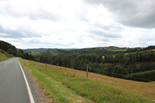 Abfahrt von Neuastenberg, Blick über das Zwistgrabental auf Langewiese …