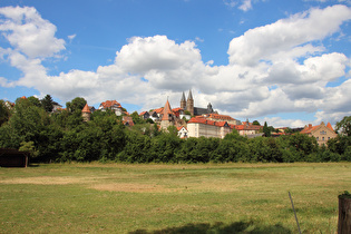 in Fritzlar, Blick auf die Altstadt mit Dom