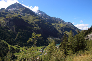 … und Blick auf Dôme de la Sache und Mont Pourri
