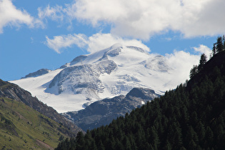 Zoom auf Grande Motte und Glacier de la Grande Motte