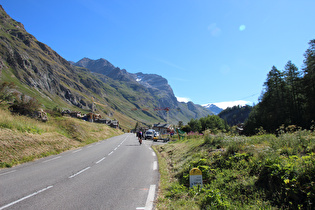 14 km bis zur Passhöhe, Blick über Le Fornet zum Couart Dessus