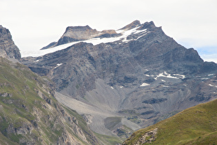 Zoom auf Pointe de la Galise und Glacier de Basagne