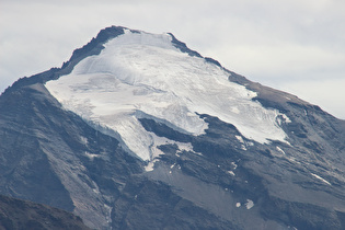 Zoom auf den Pointe de Charbonnel mit dem Glacier de Charbonnel