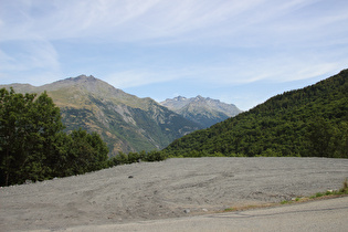 … und Blick über das Vallée de l'Arc nach Nordosten