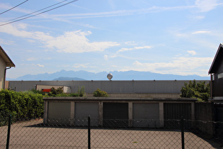 in Grenoble, Blick zur Chaîne de Belledonne